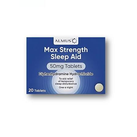 Sleep Aid 50mg Tablets - 20 Tablets (Brand May Vary)