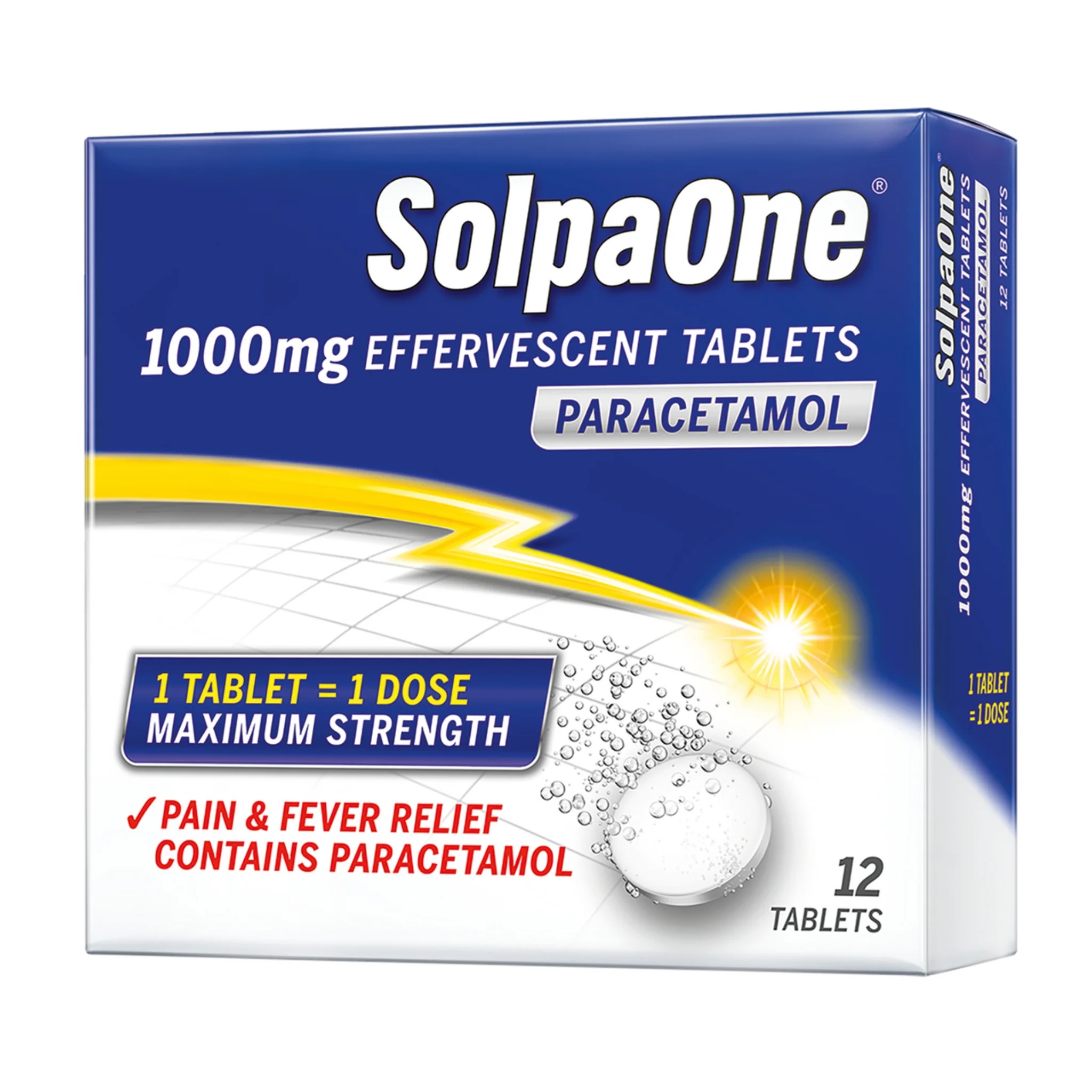 SolpaOne 1000mg Soluble Tablets - 12 Tablets