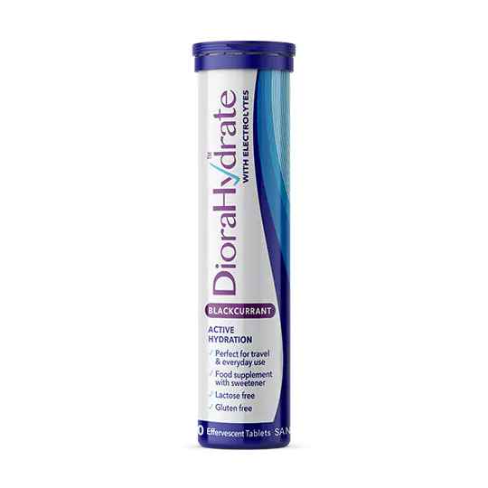 DioraHydrate Blackcurrant Effervescent Tablets - Pack of 20