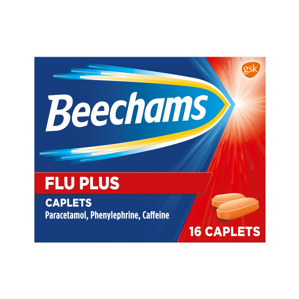 Beechams Flu Plus Cold and Flu Relief - 16 Caplets