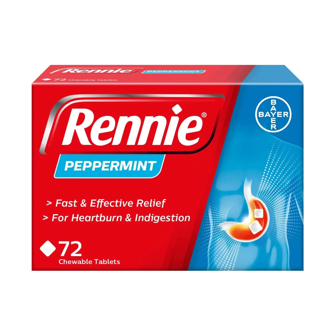 Rennie Peppermint - 72 Tablets