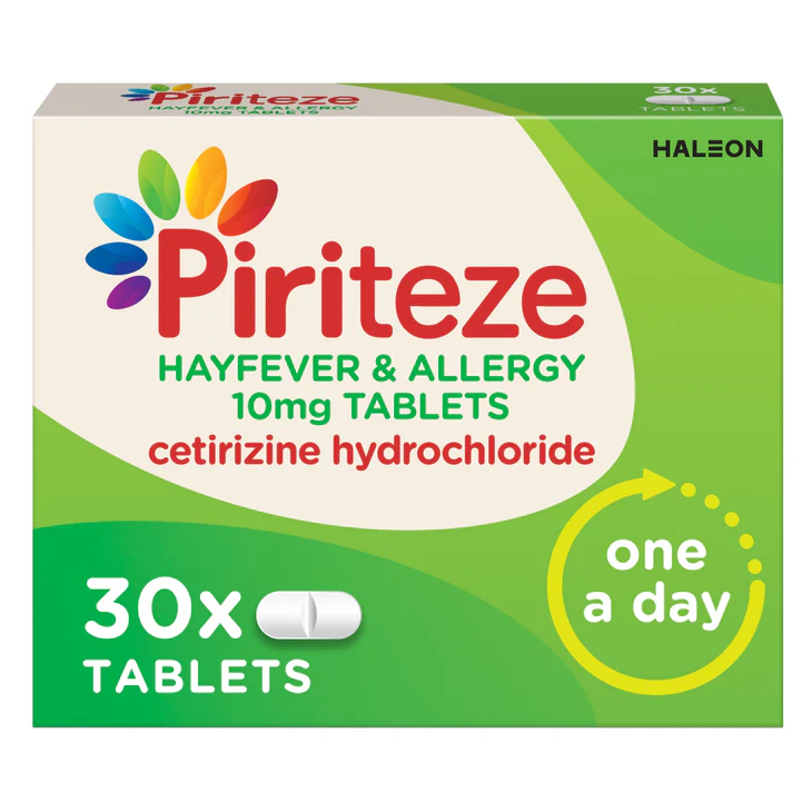 Piriteze Antihistamine Allergy Relief - 30 Tablets