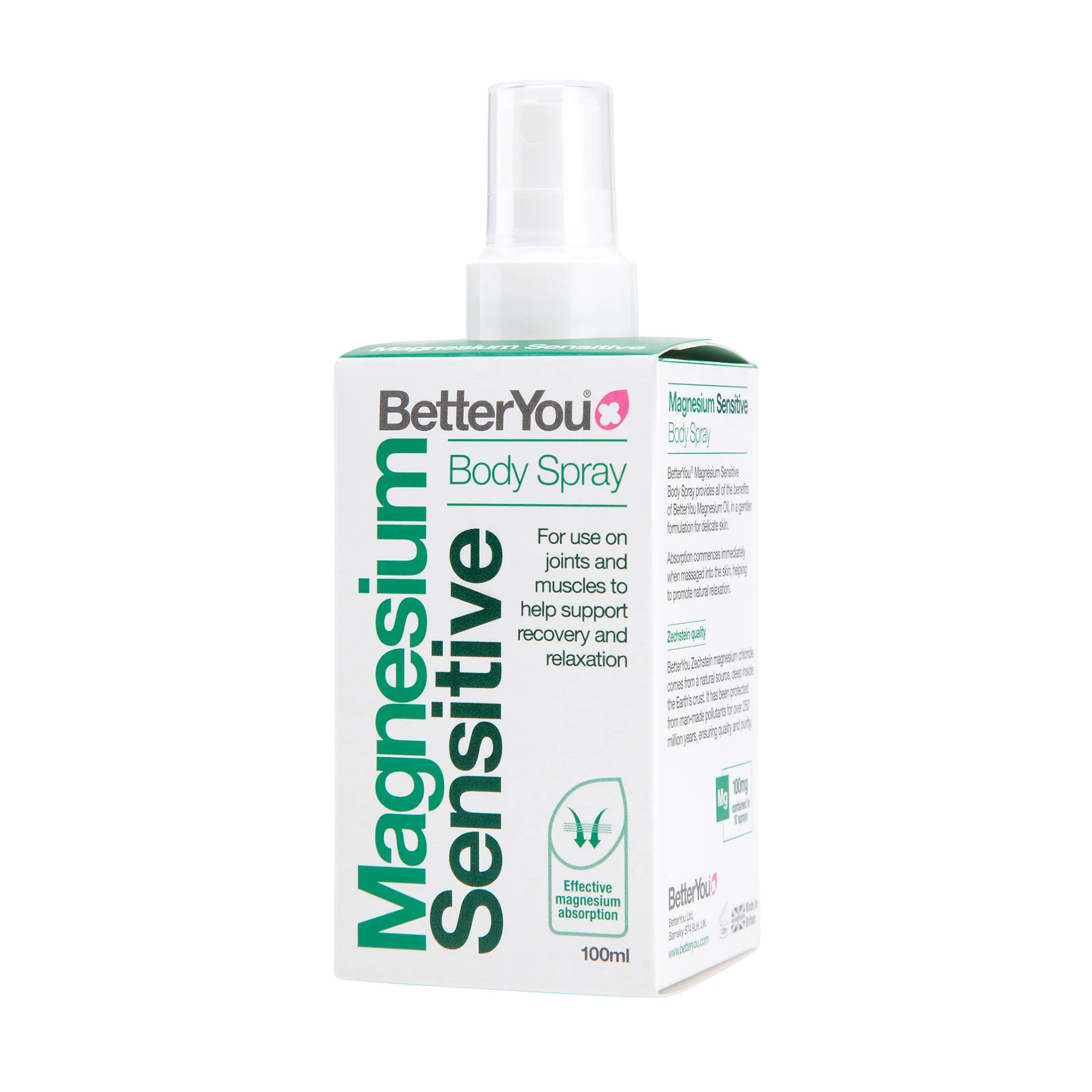 Betteryou Magnesium Sensitive Body Spray - 100ml