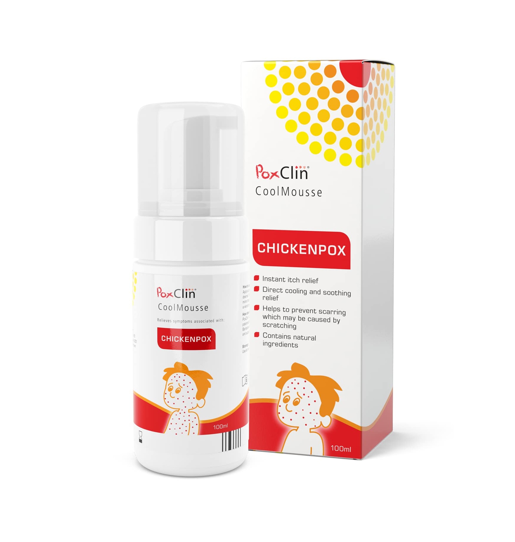 PoxClin Cool Mousse For Children With Chickenpox - 100ml
