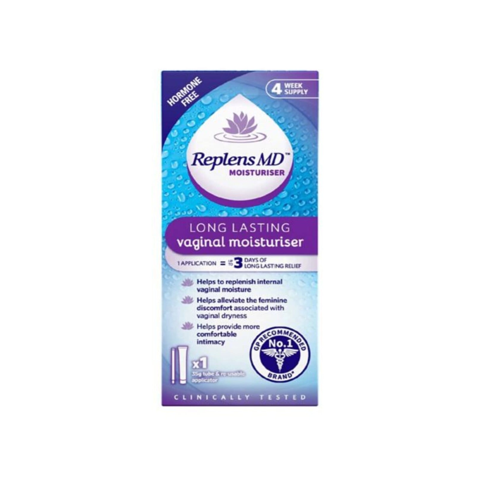Replens MD Vaginal Moisturiser - 6 Applicator Pack