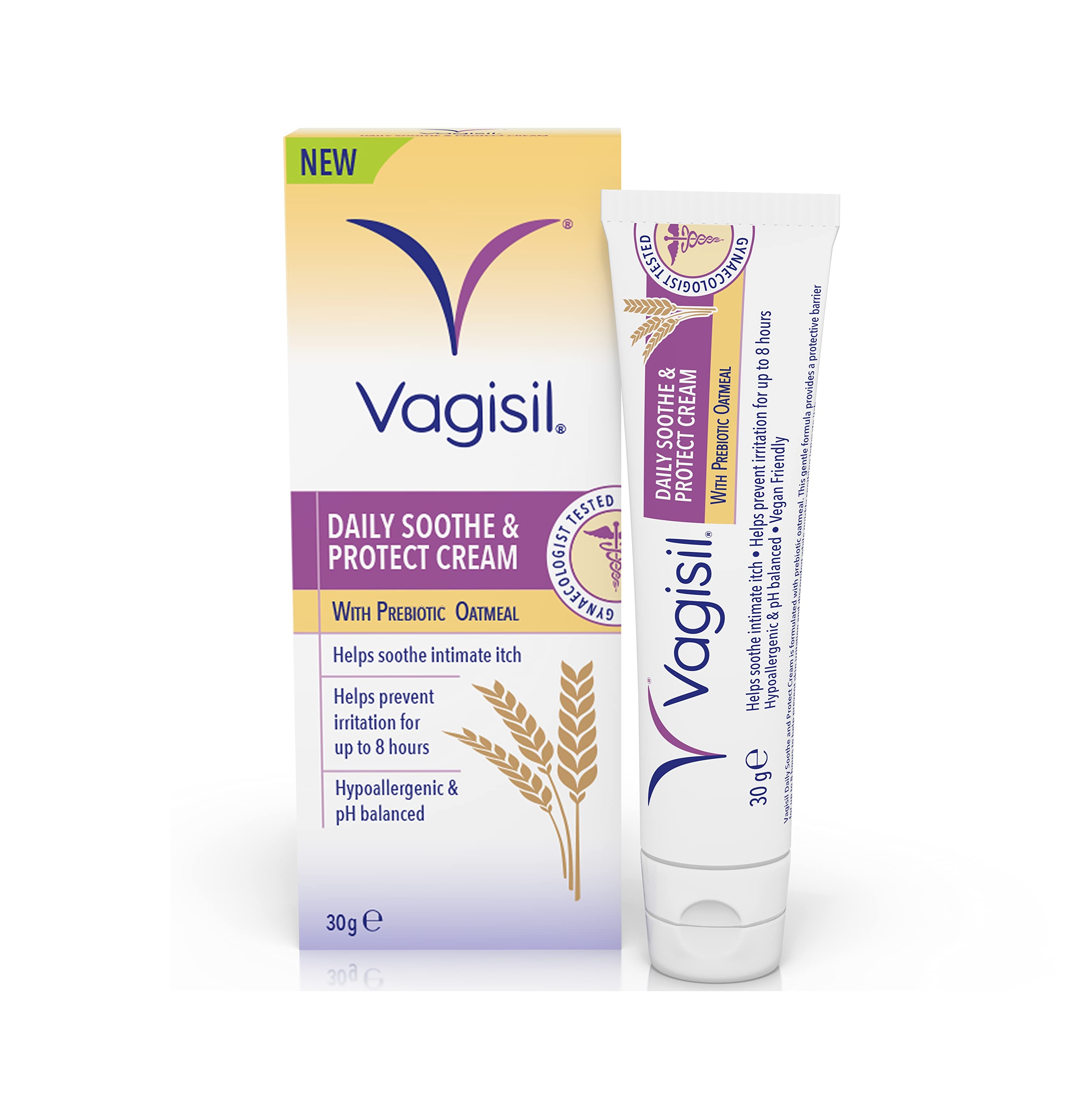Vagisil - Daily Soothe & Protect with Prebiotics Oatmeal Cream - 30g