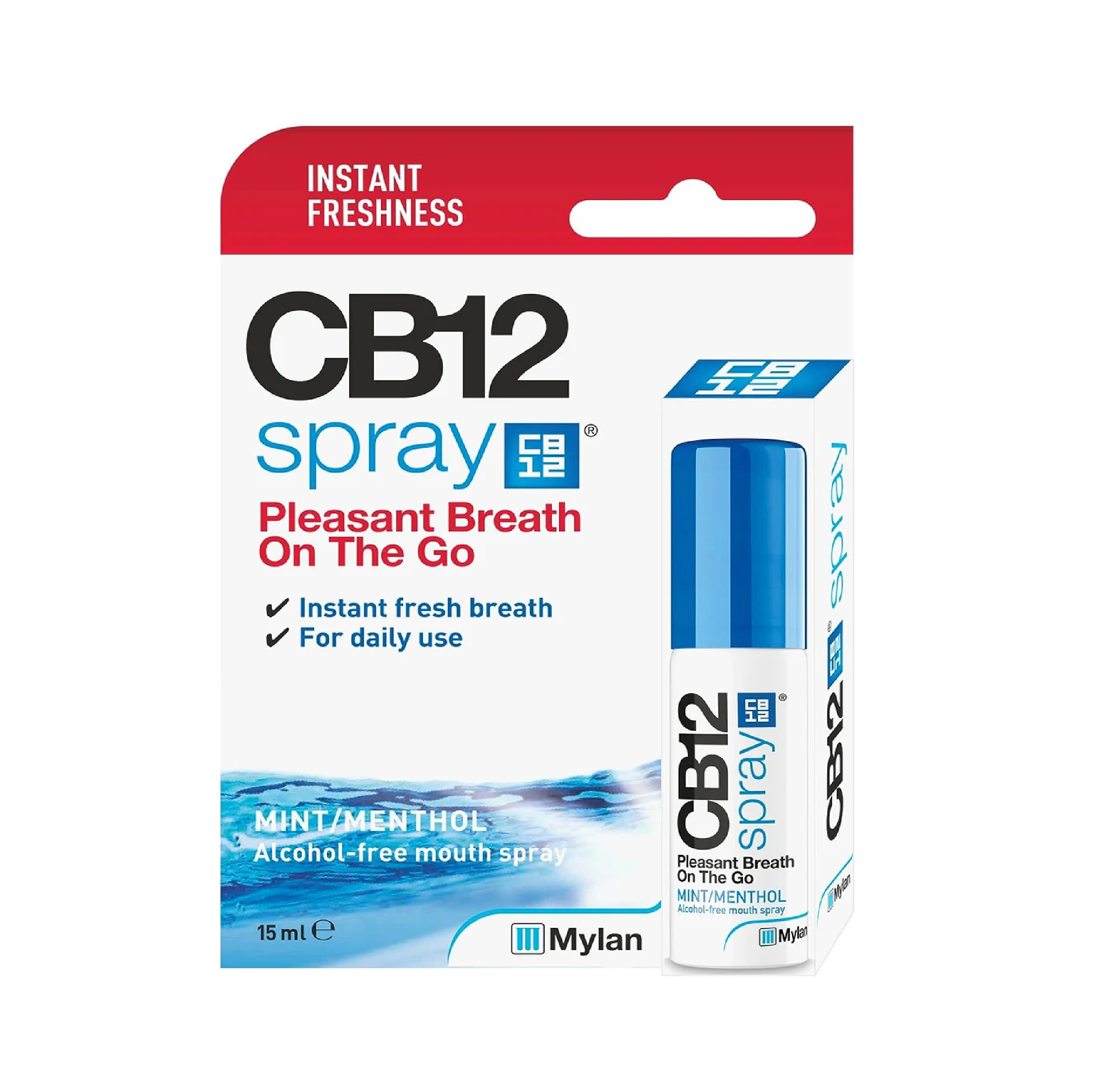 CB12 Instant Fresh Breath Spray Mint - 15ml