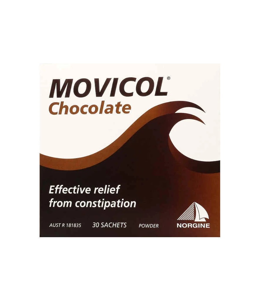 Movicol Constipation Relief Chocolate Powder - 30 Sachets