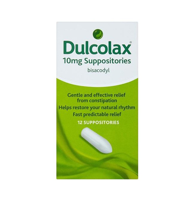 Dulcolax Suppositories - 10mg - 12 Suppositories