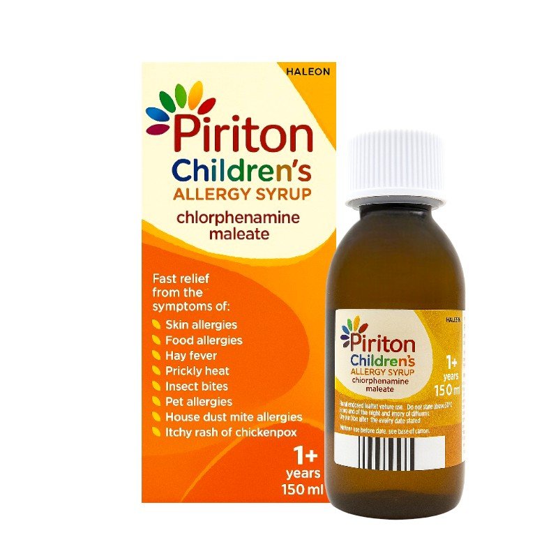 Piriton Hayfever & Allergy Relief Syrup for Children - 150ml