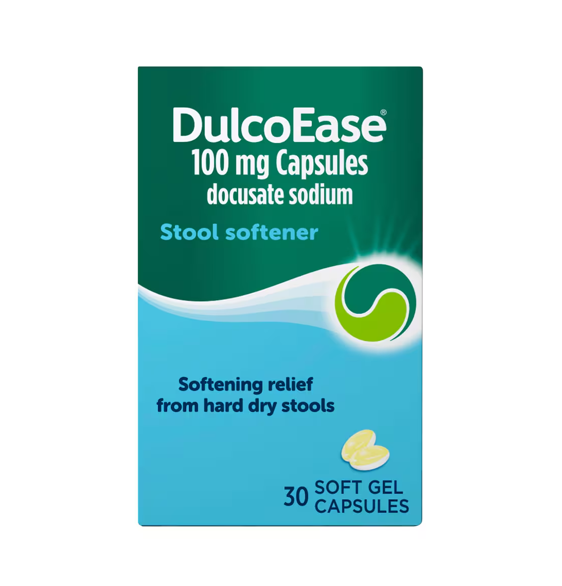 DulcoEase Stool Softener - 30 Gel Capsules