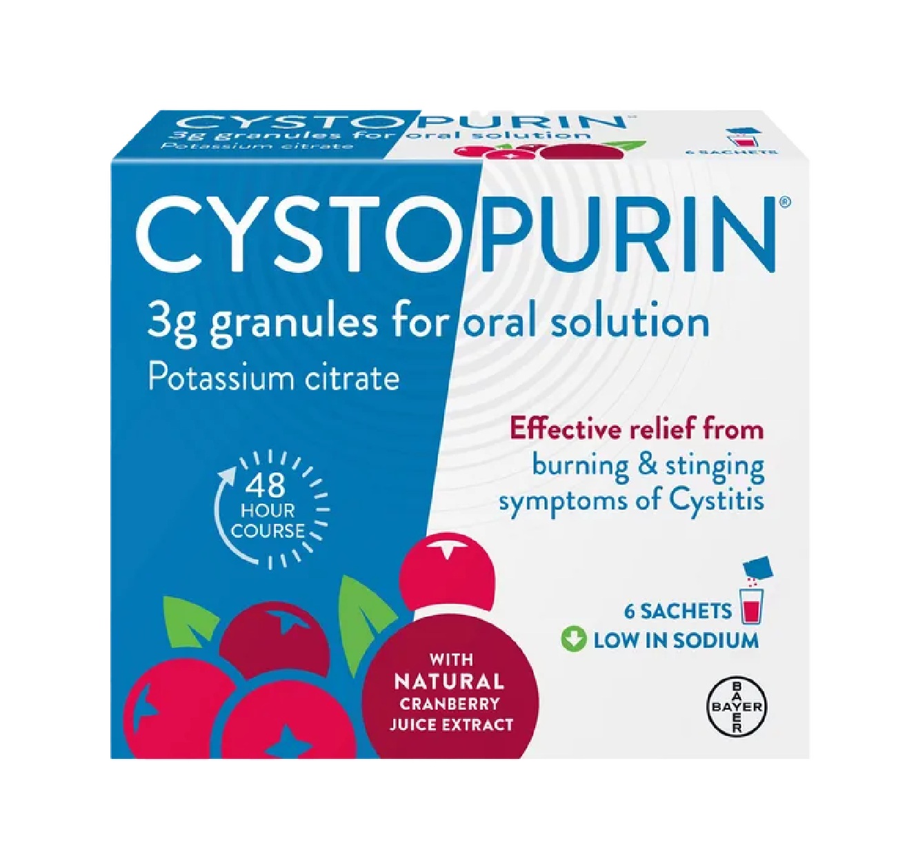 Cystopurin 3g Granules With Natural Cranberry Juice Extract - 6 Sachets