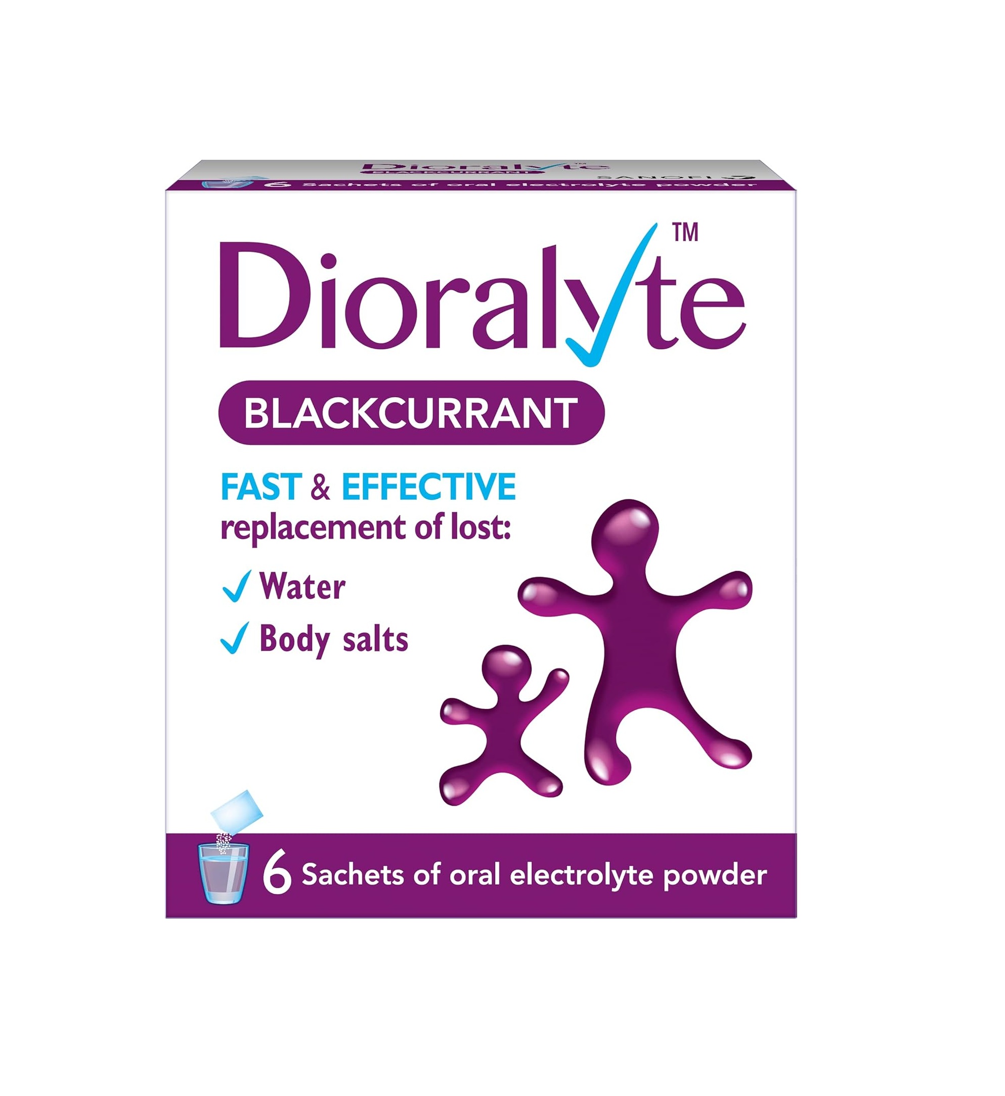 Dioralyte Sachets Blackcurrant - 6 Sachets
