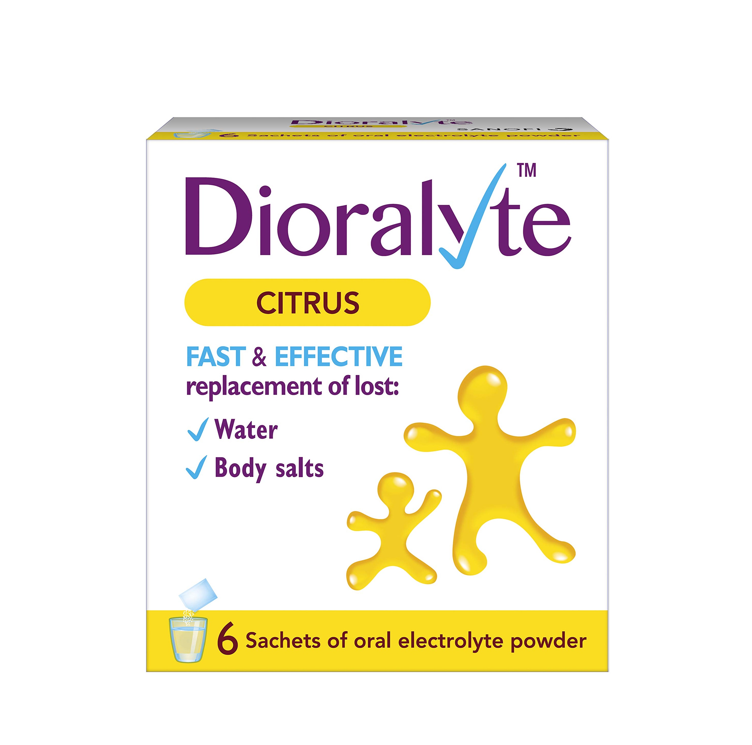Dioralyte Sachets Citrus - 6 Sachets