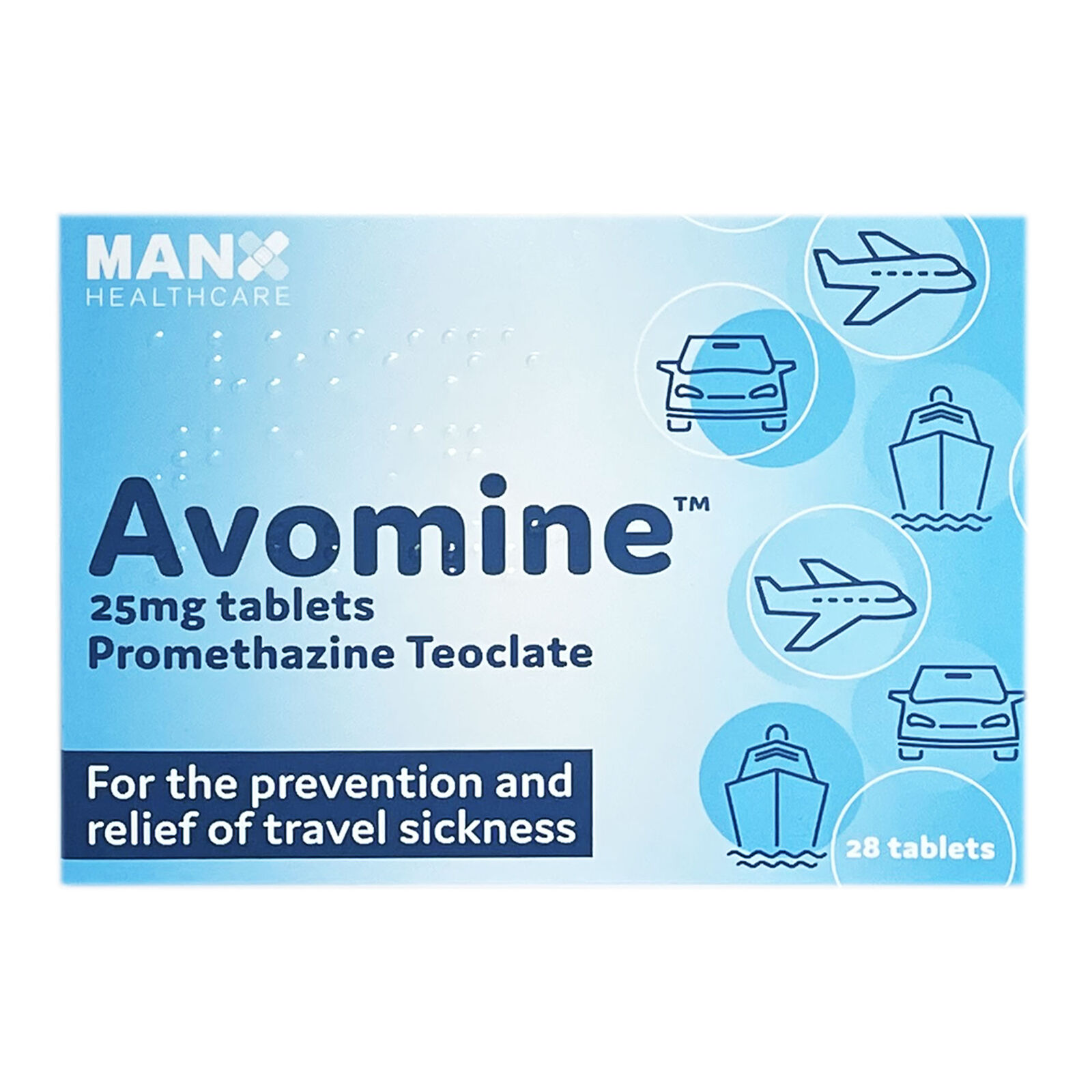 Avomine 25mg - 28 Tablets