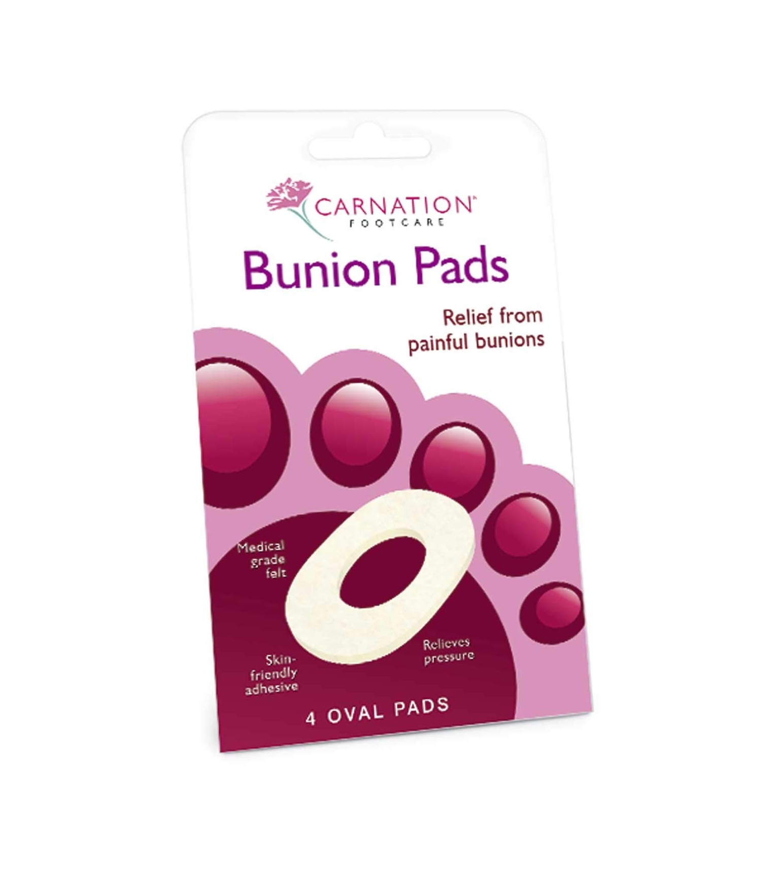 Carnation Bunion Relief Rings Pads