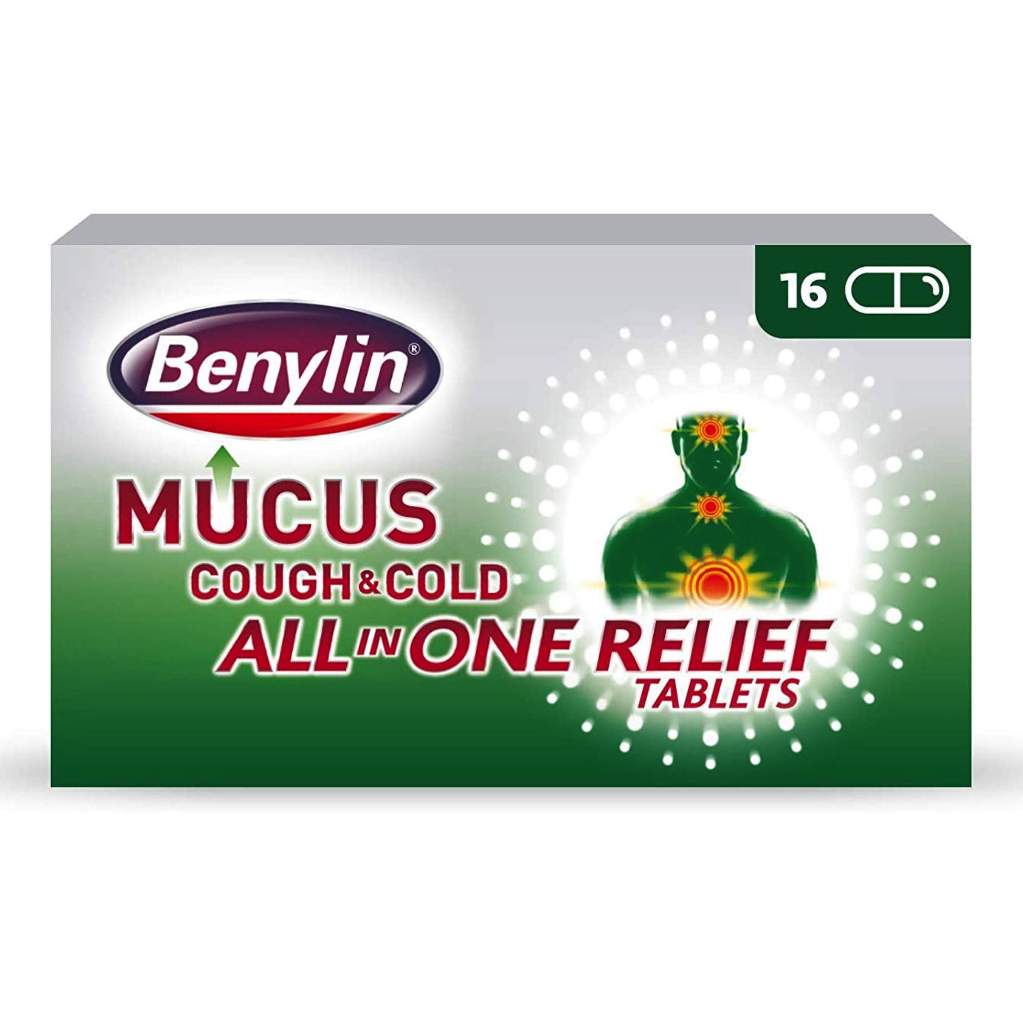 Benylin Mucus Cough Tablets - 16 Tablets