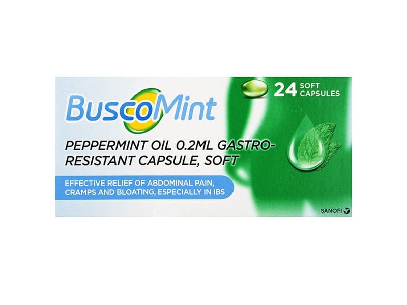 Buscomint Peppermint oil 0.2ml - 24 Capsules
