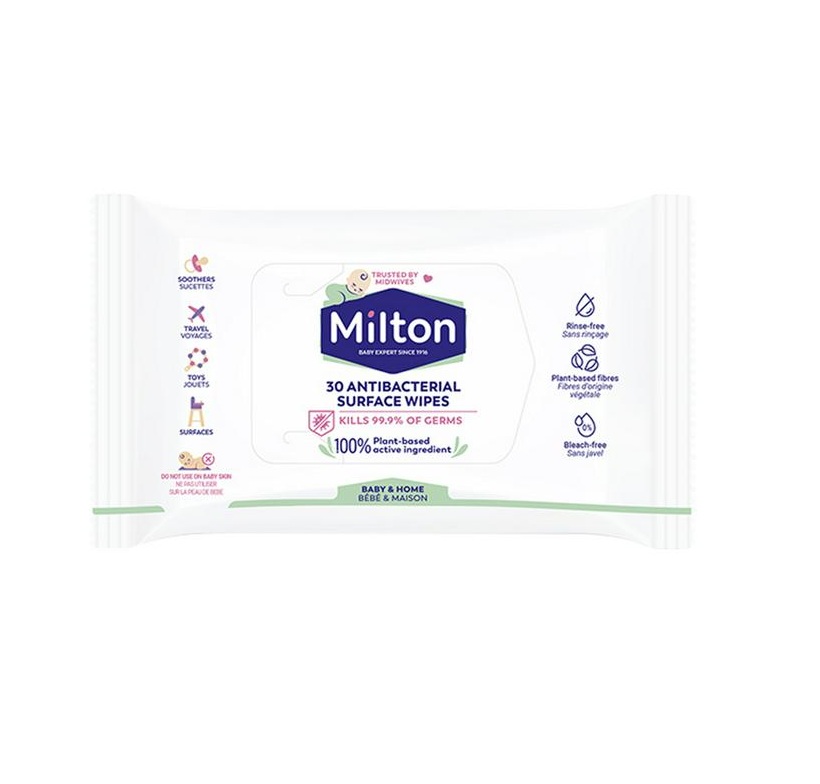 Milton Anti-Bacterial Surface Wipes x30