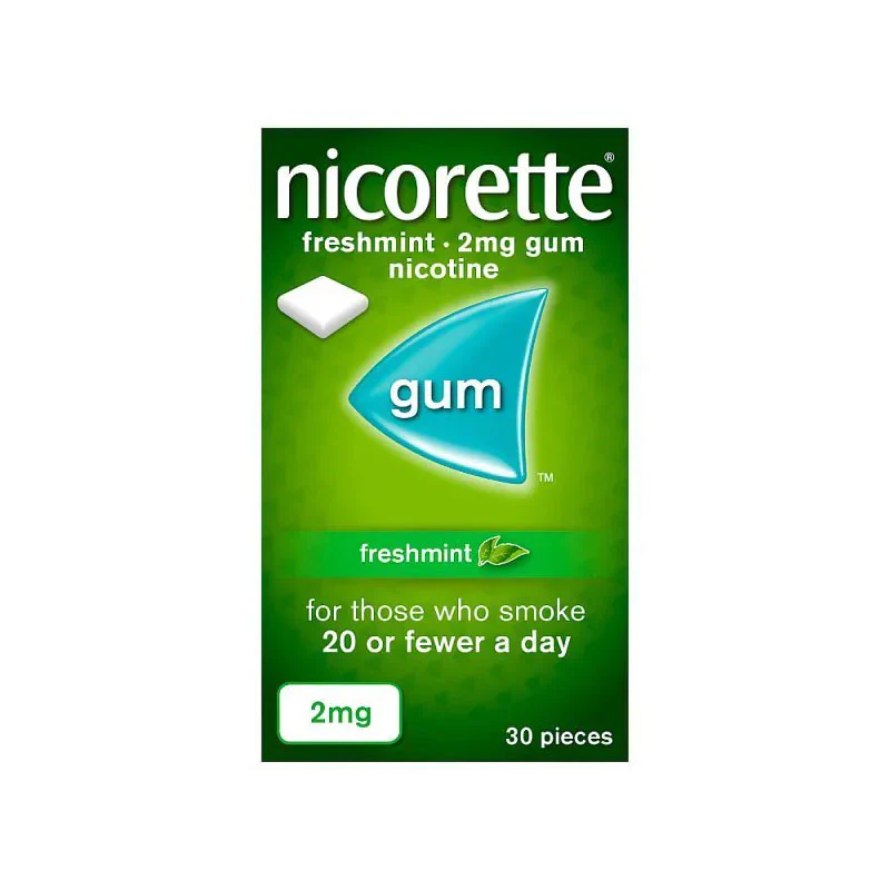 Nicorette 2mg Freshmint Gum - 30 Pieces