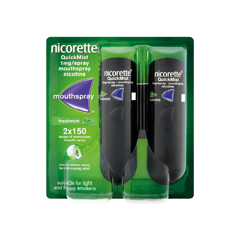 Nicorette QuickMist Freshmint 1mg Mouthspray Duo - 2 Pack