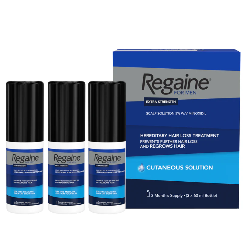 Regaine Extra Strength For Men - 3 x 60ml Bottle
