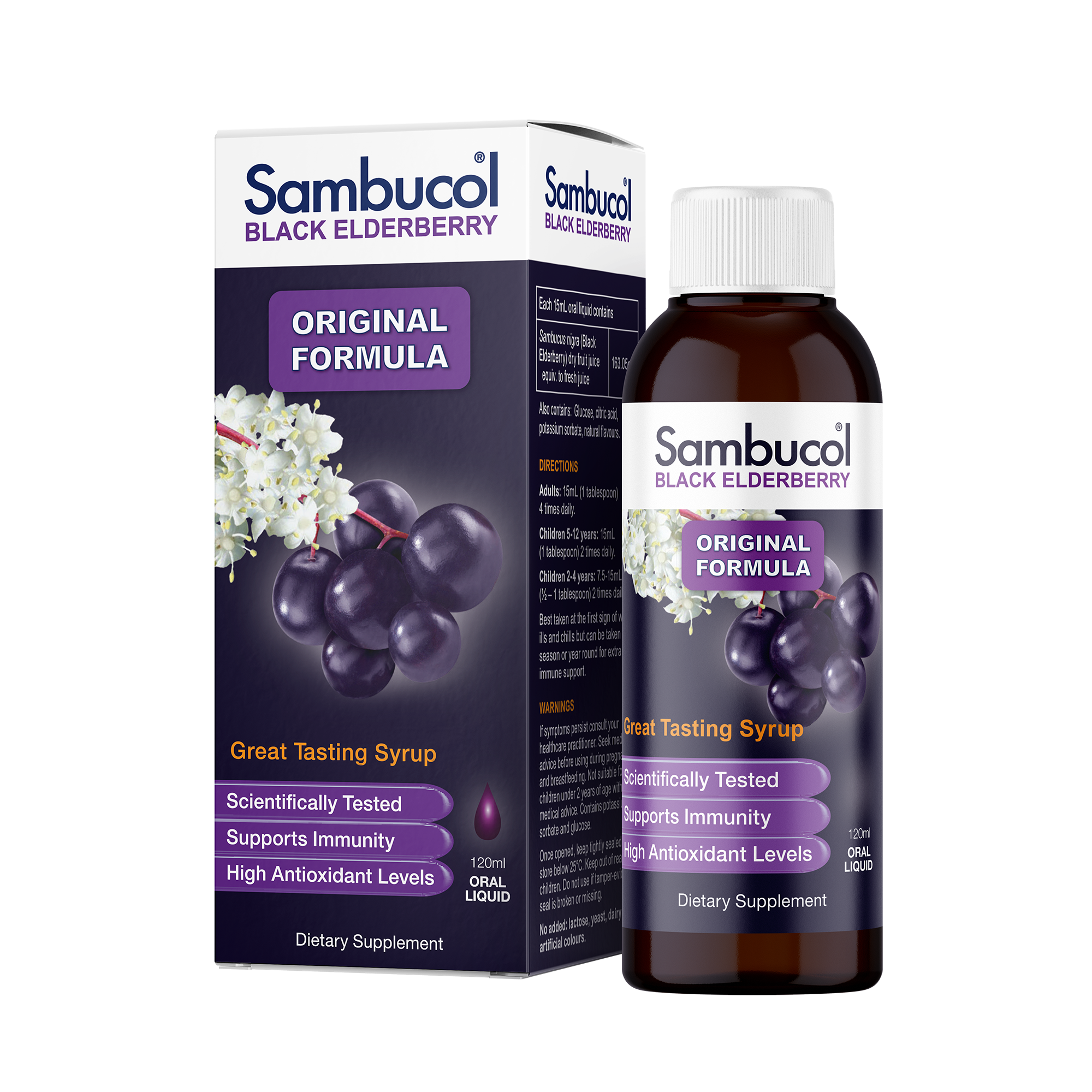 Sambucol Black Elderberry Extract For Kids - 120ml