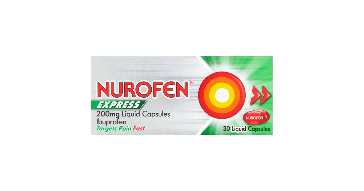Nurofen Express 200mg - 30 Liquid Capsules