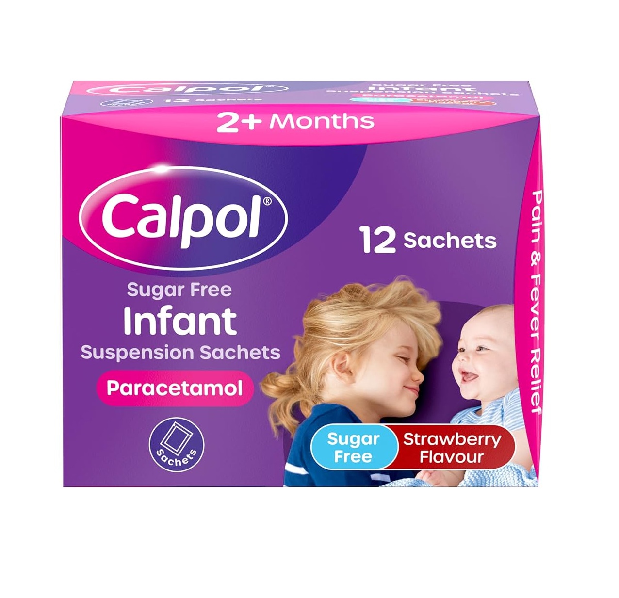 Calpol Sugar Free Suspension 2+ - 12 Sachets