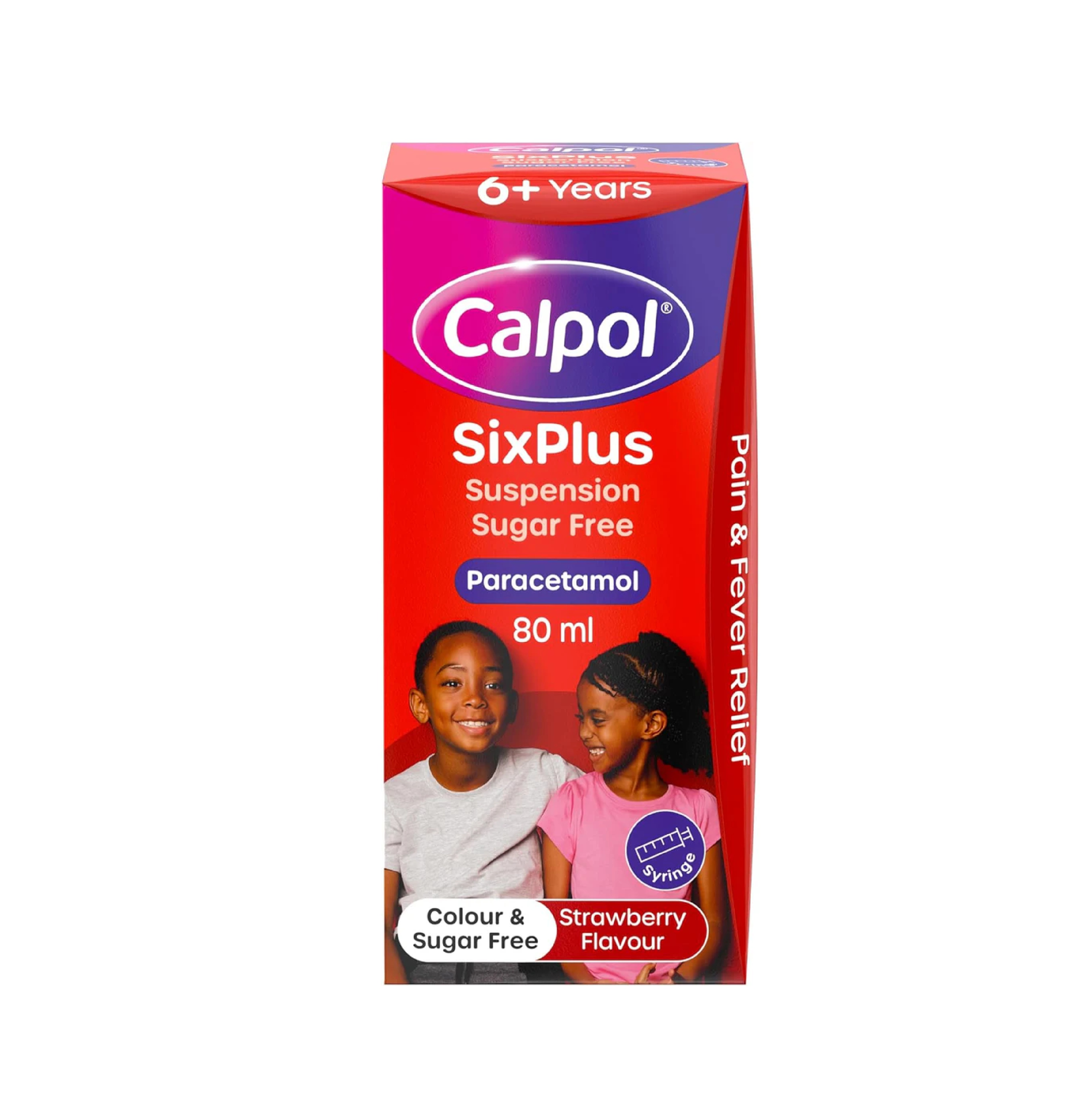 Calpol Six Plus Suspension Sugar Free - 80ml