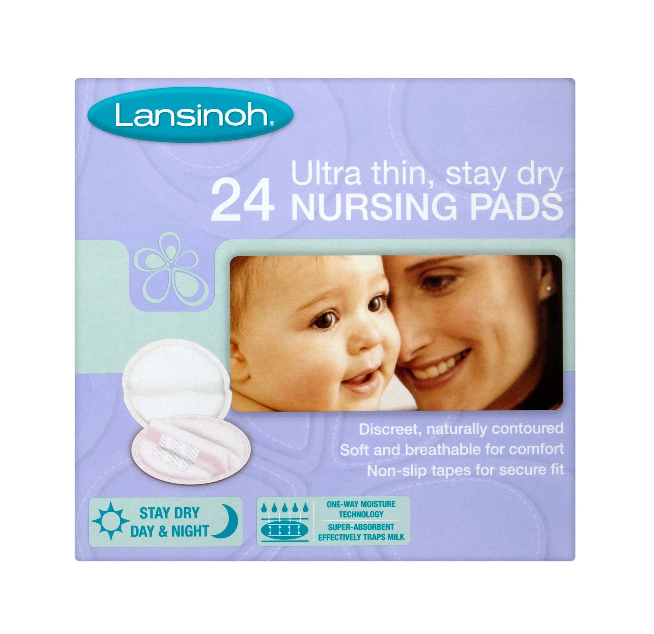 Lansinoh Ultra Thin Stay Dry - 24 Nursing Pads