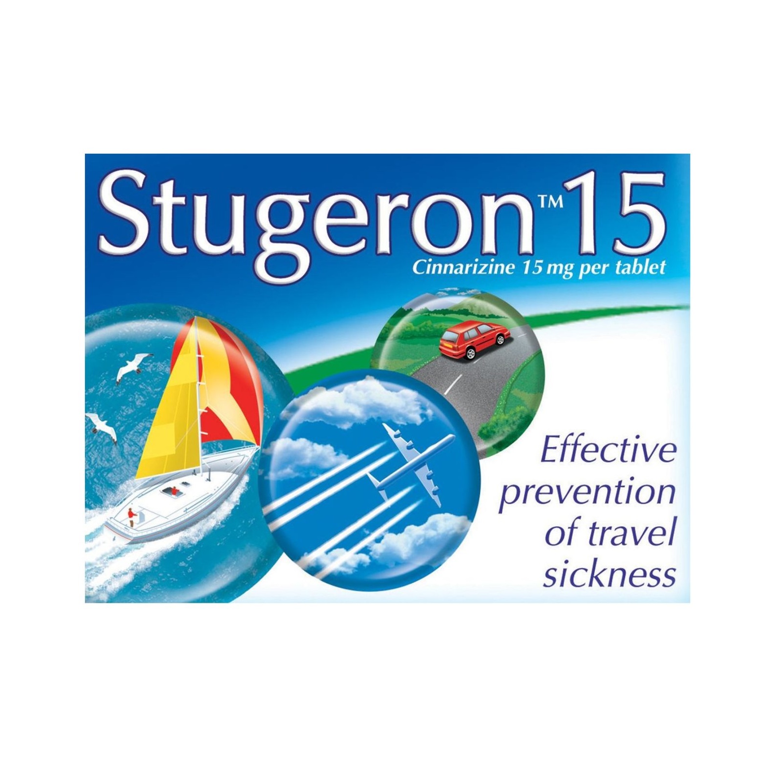 Stugeron 15mg Travel Sickness - Pack of 15