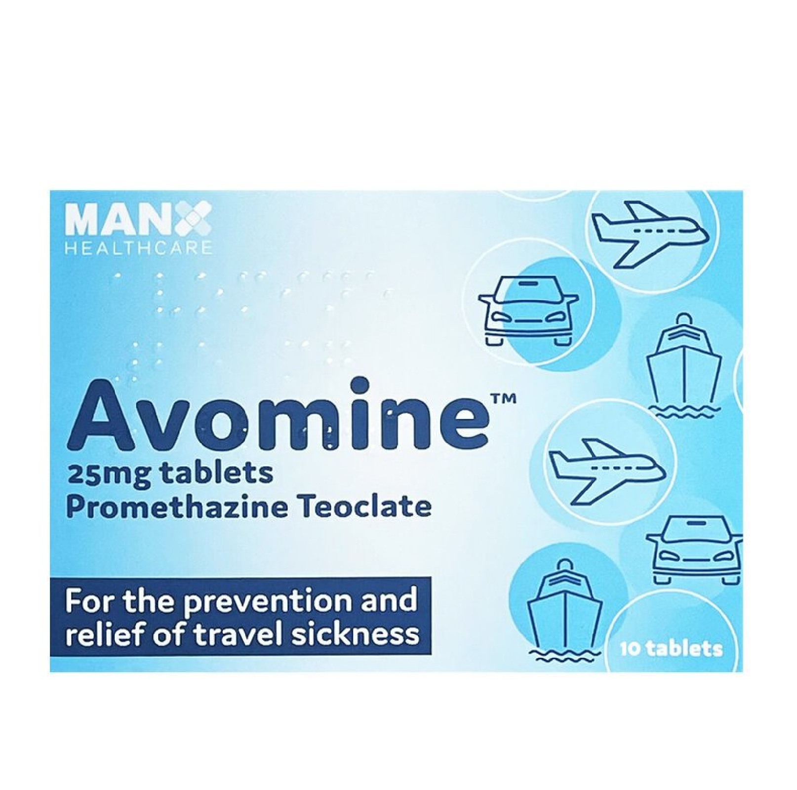 Avomine 25mg- 10 Tablets