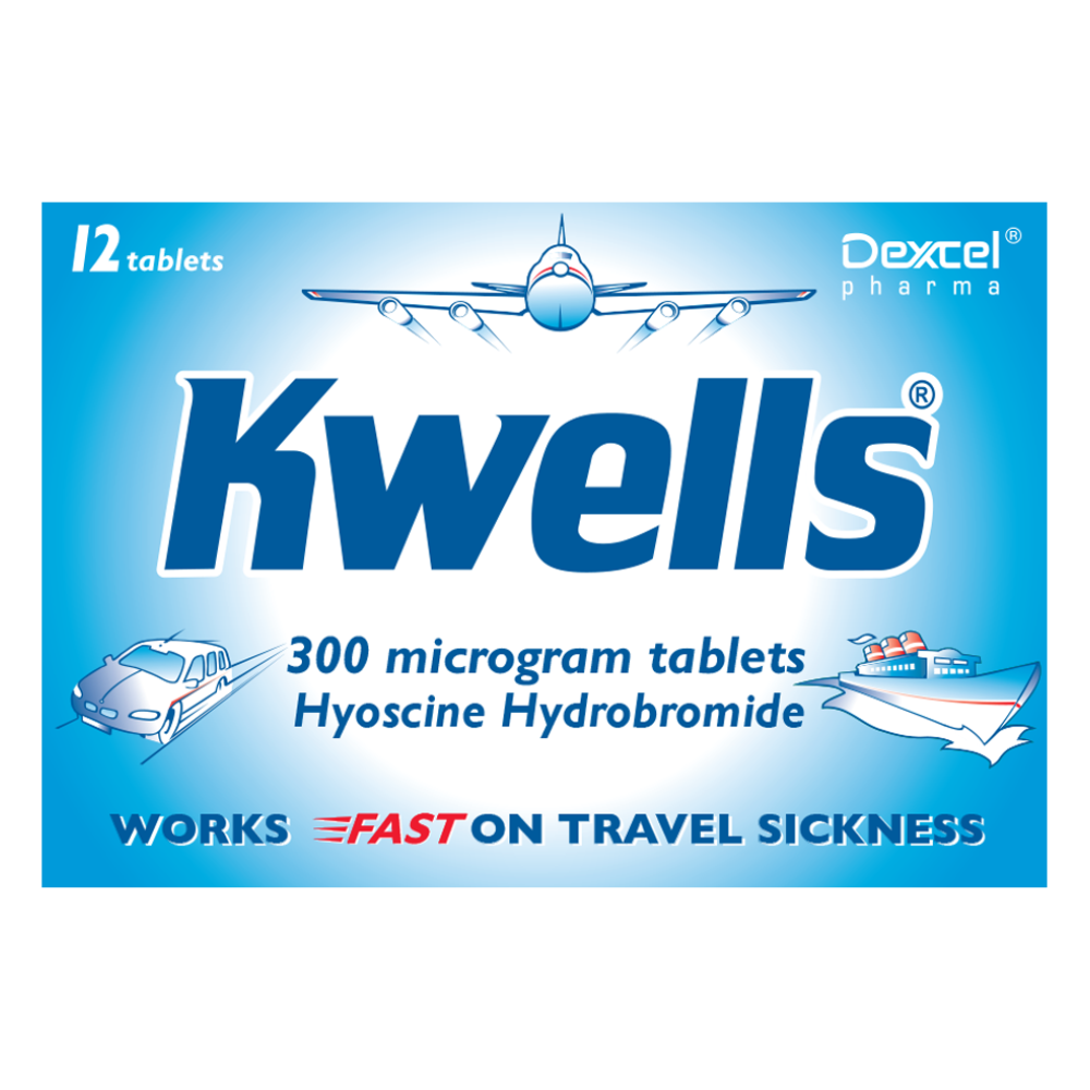 Kwells Travel Sickness Tablets 300mcg - 12 Tablets