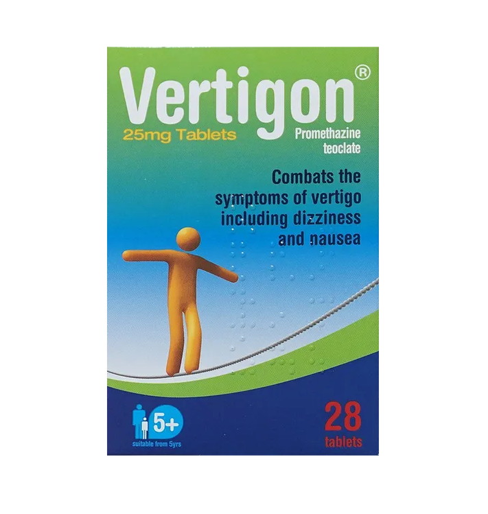 Vertigon 25mg Tablets Pack of 28