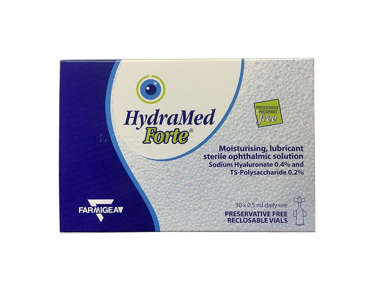 HydraMed Eye Drops Forte 0.4% - 30 x 0.5 ml