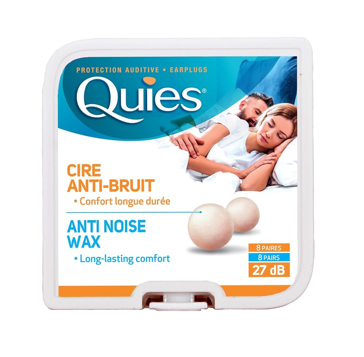 Quies Anti-Noise Wax - 8 Pairs /27 dB