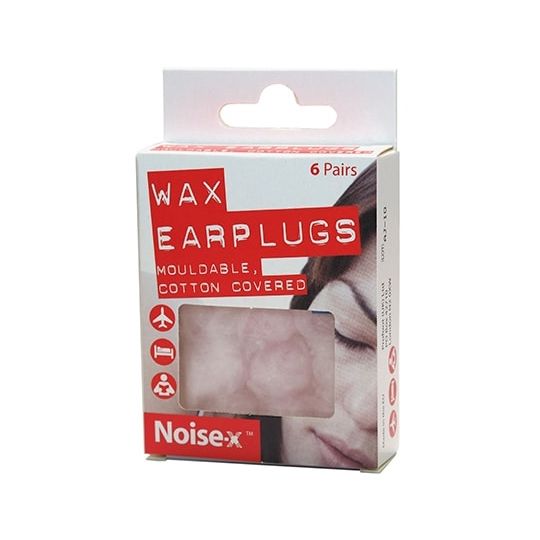 Noise X Wax Earplugs - 6 Pairs