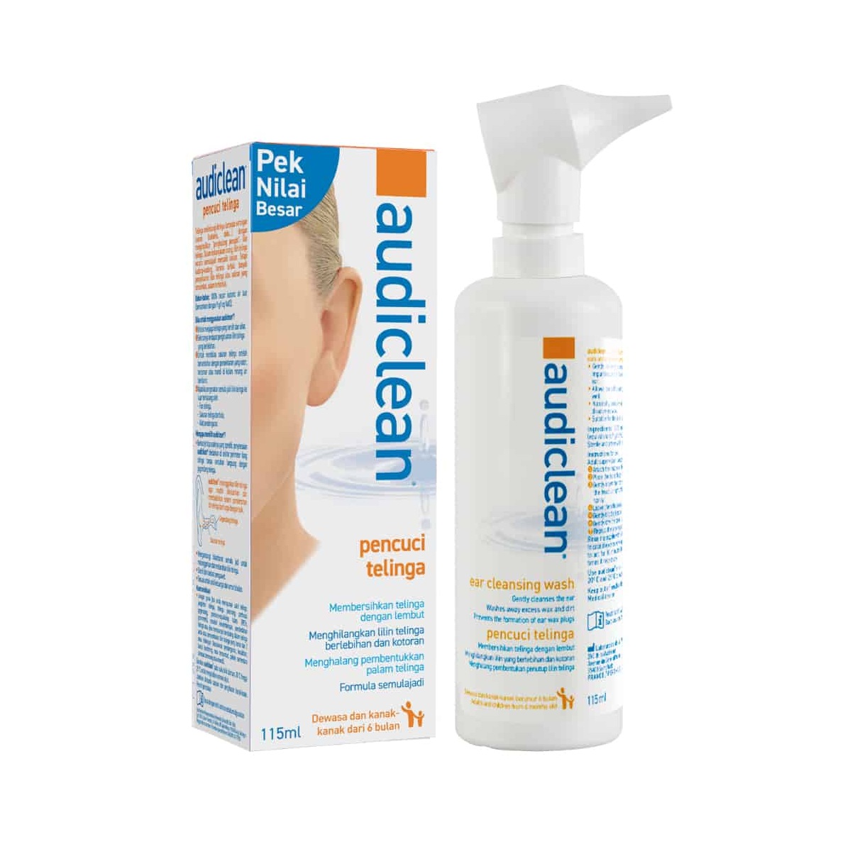 Audiclean Ear Cleansing Wash - 115ml