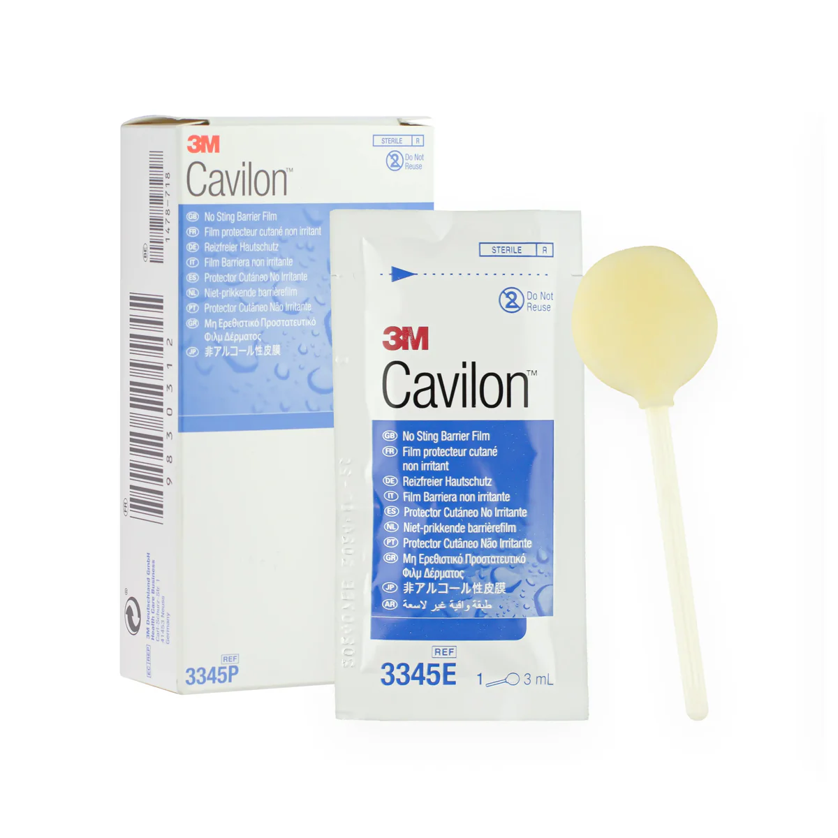 Cavilon No-Sting Barrier Film Foam Applicator - 3ml - Pack of 5