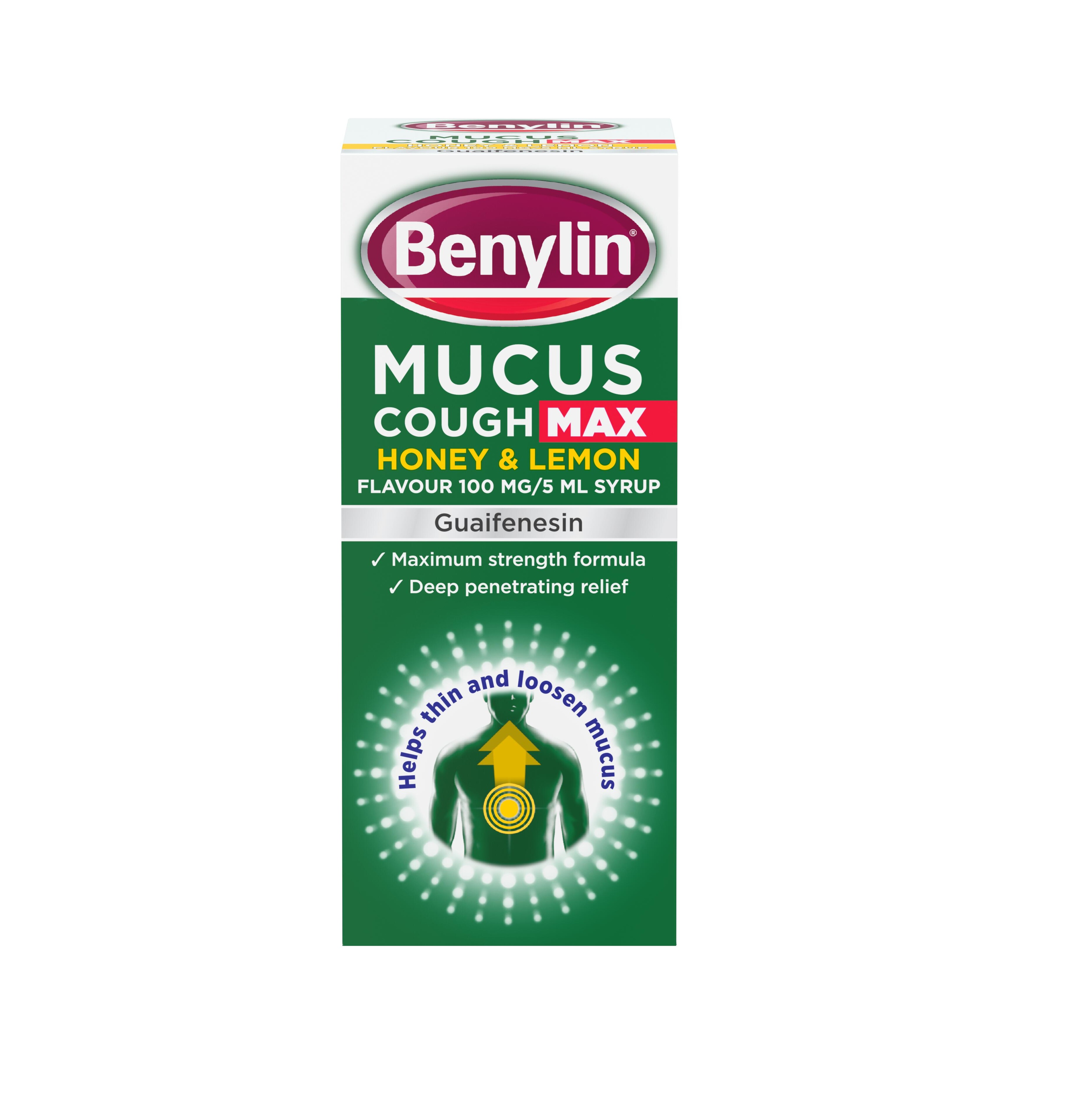 Benylin Mucus Cough Max Honey & Lemon - 300ml