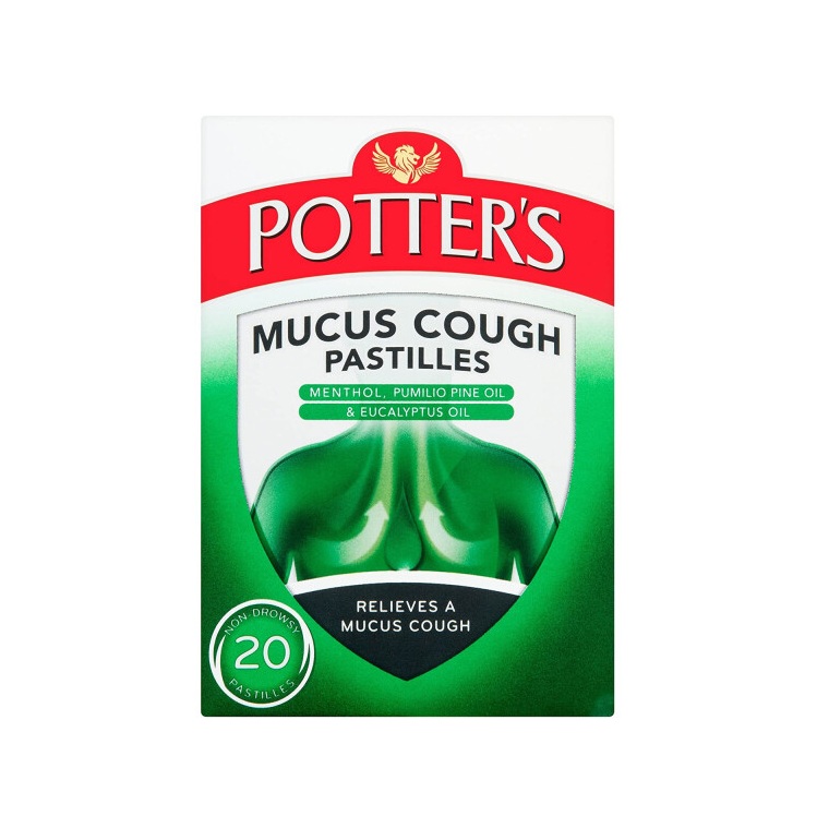 Potters Mucus Cough Pastilles - 20 Pack