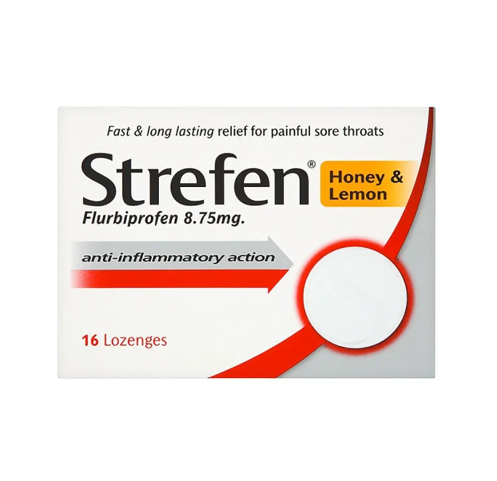 Strepsils Strefen Lozenges Honey & Lemon - Pack of 16