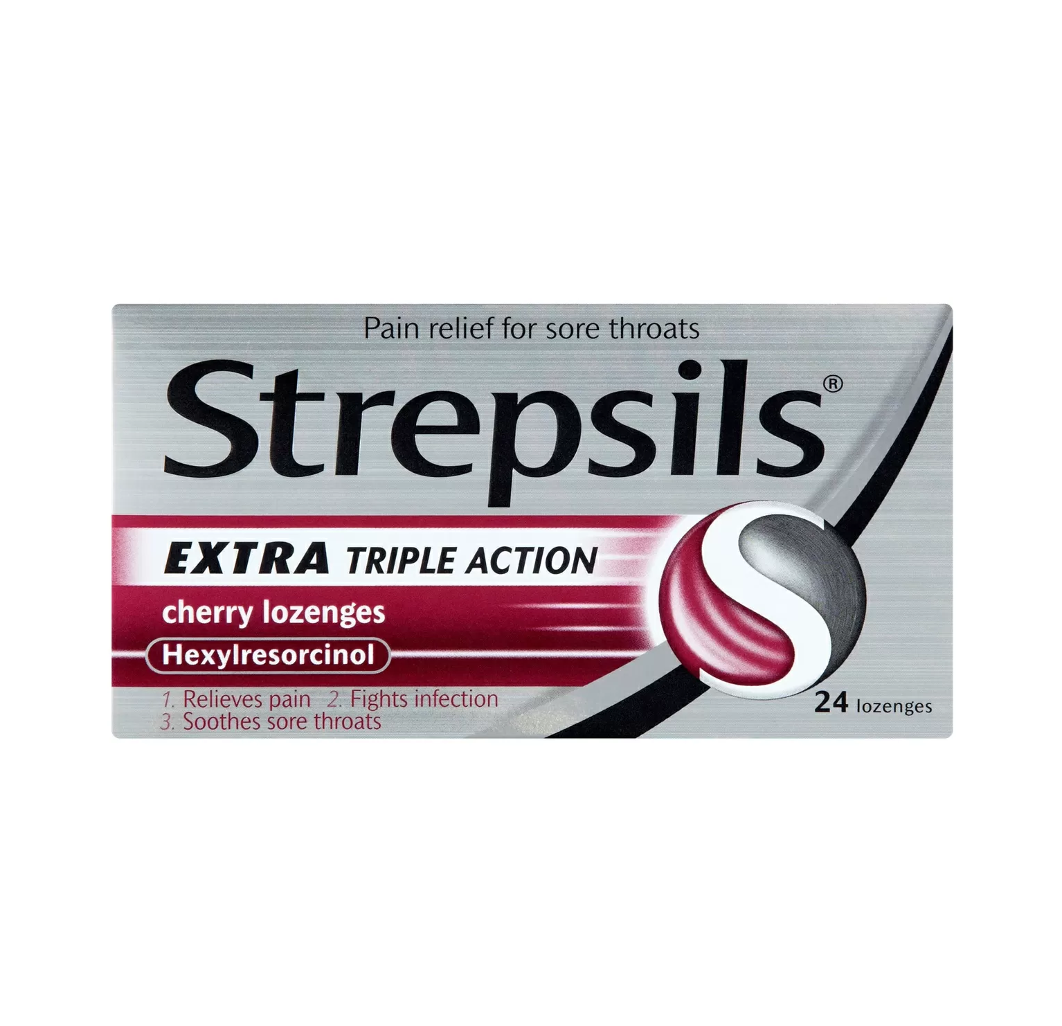 Strepsils Extra Strength Cherry – 24 Lozenges