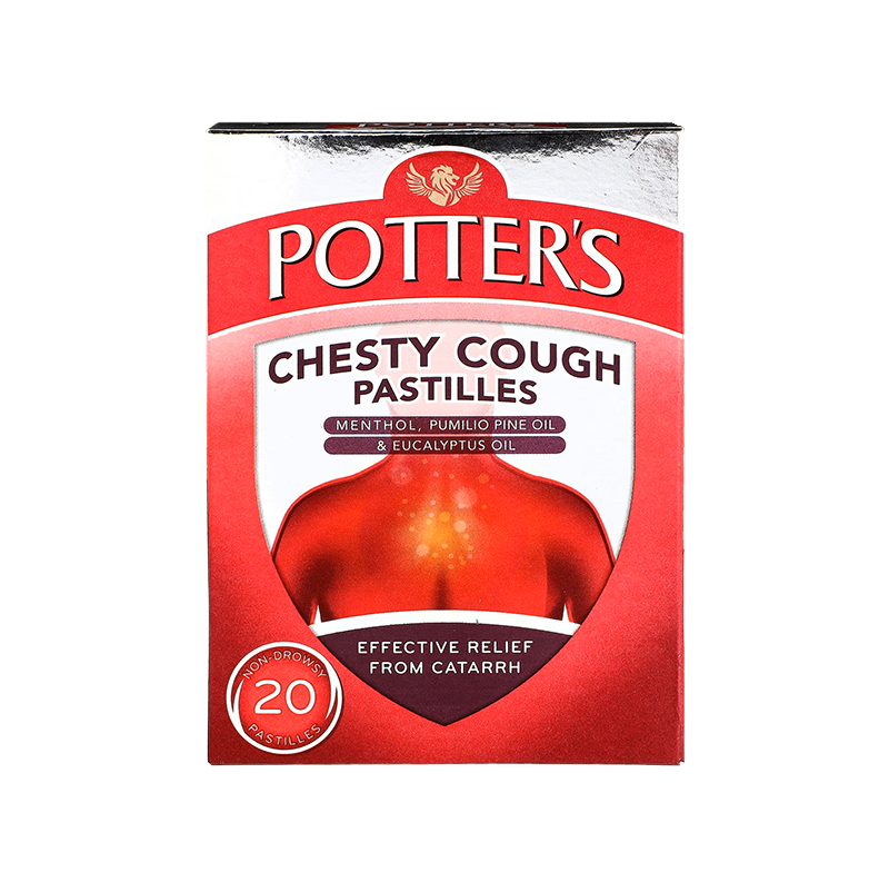 Potters Chesty Cough & Catarrh - 20 Pastilles
