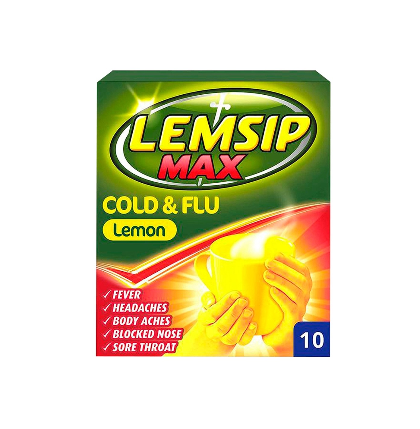 Lemsip Max Cold & Flu Lemon - 10 Sachets