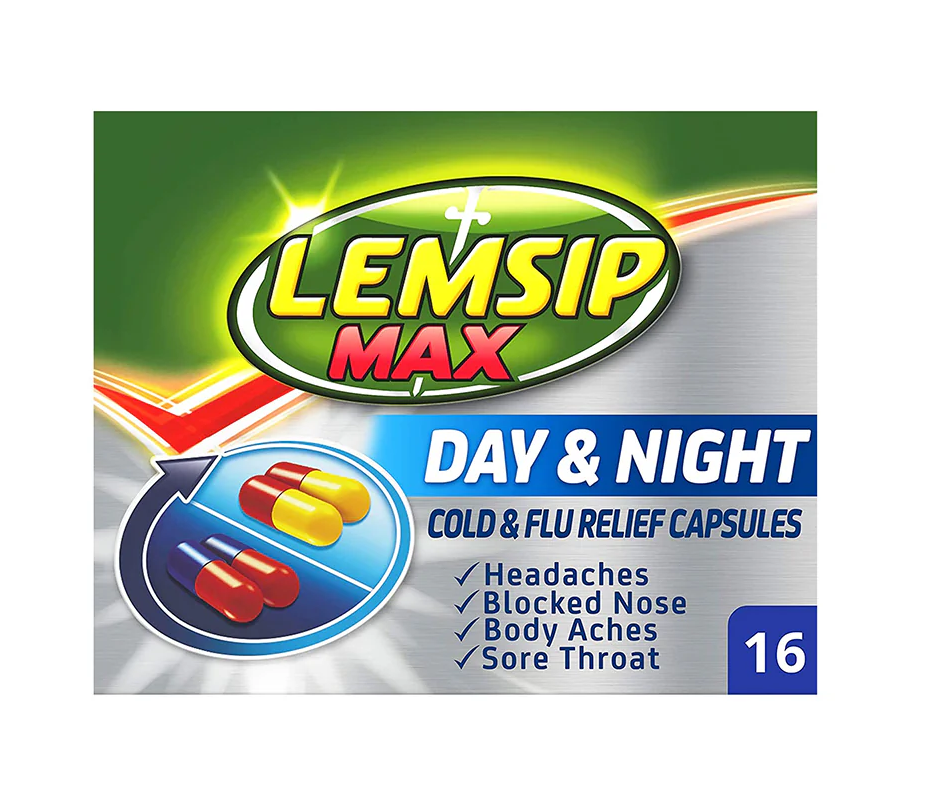Lemsip Max Day & Night Cold & Flu Relief - 16 Capsules