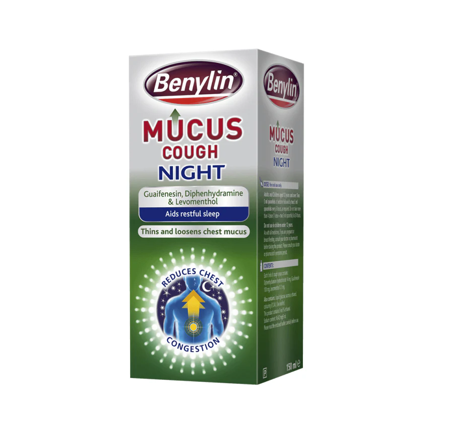 Benylin Mucus Cough Night Syrup - 150ml