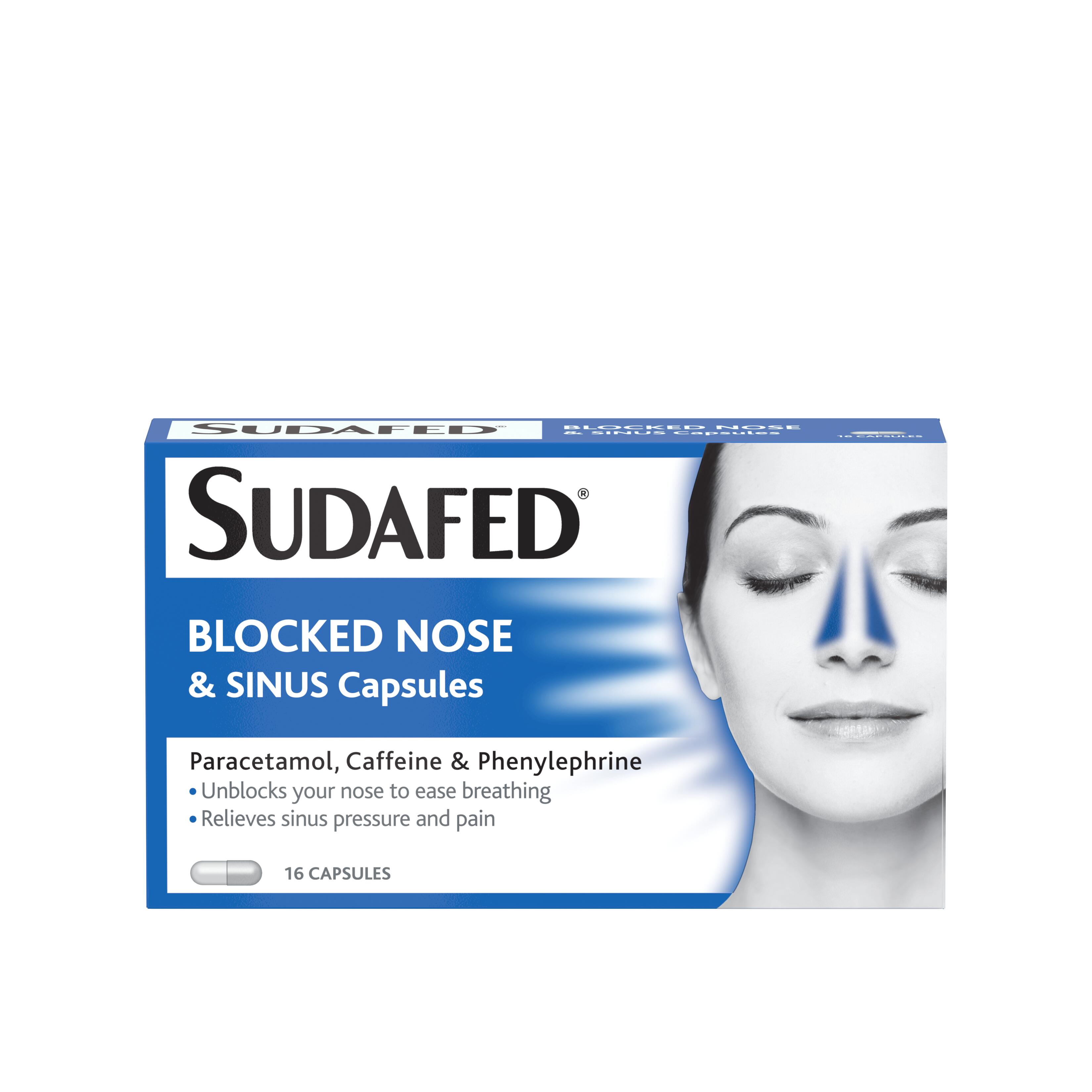 Sudafed Blocked Nose Capsules - 16 Capsules