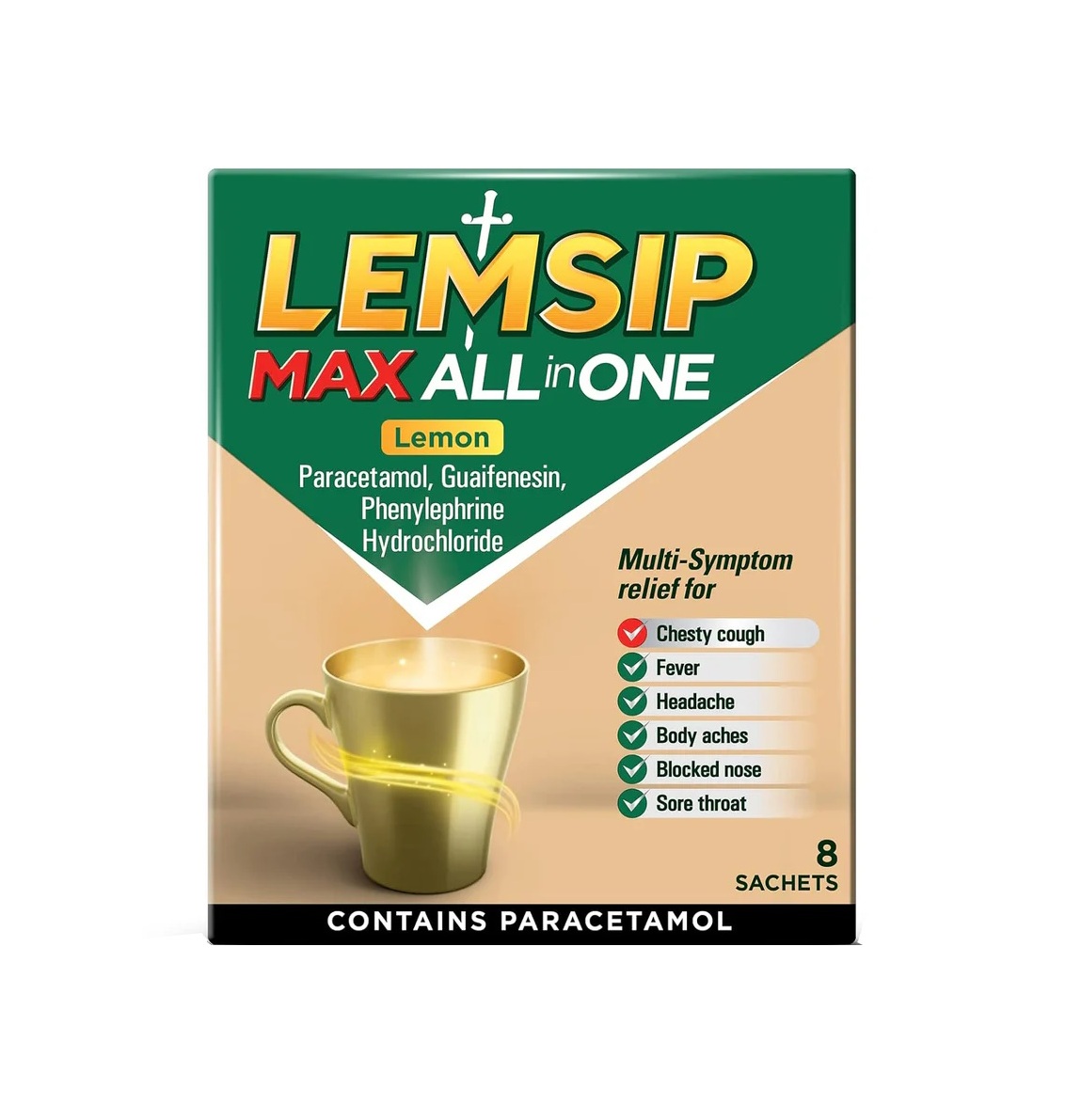 Lemsip Max All In One Lemon Sachets - 8 Sachets